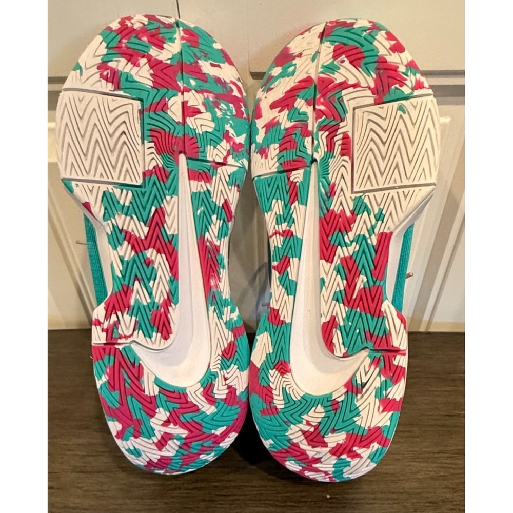 Nike Zoom GP Challenge 1 Pickleball Shoes Womens 8.5 White Pink Teal FQ4155-101 - Picture 6 of 7